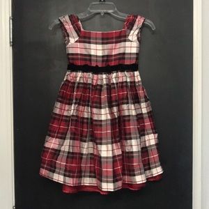Gymboree Girls Silk Plaid Dress - Sz 7